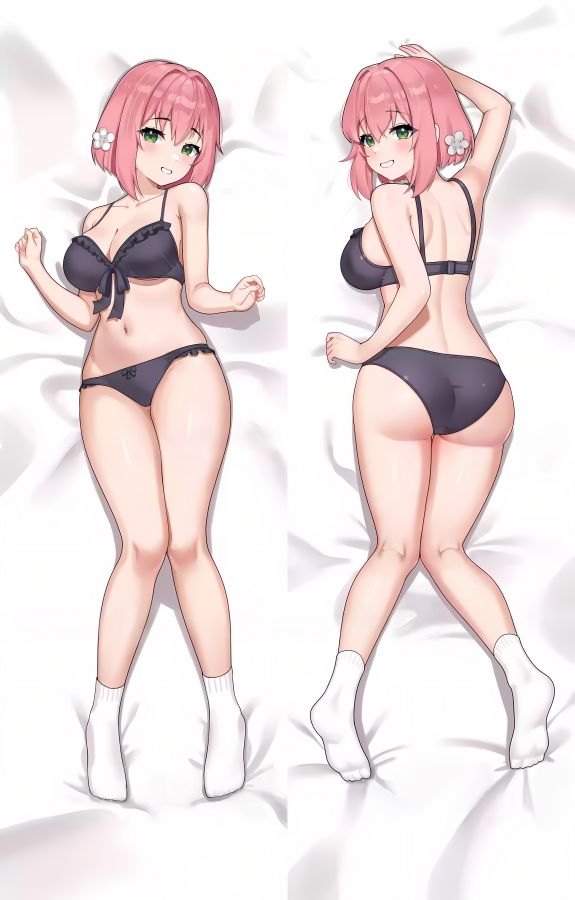 100Kanojo Hanazono Hakari Dakimakura Pillow