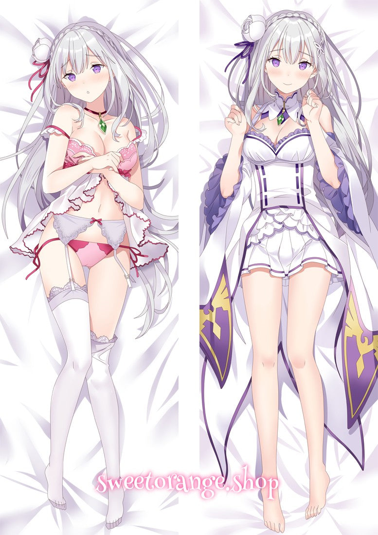 Re Zero Emilia Body Pillow