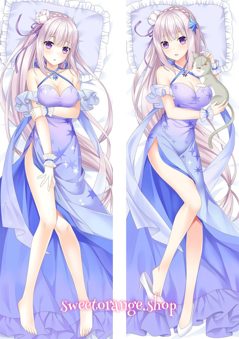 Re Zero Emilia Body Pillow
