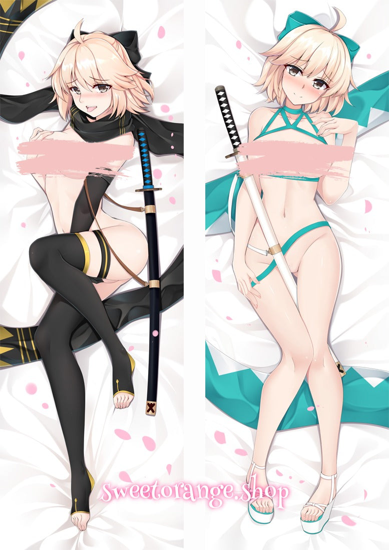 Okita Souji Body Pillow Cover