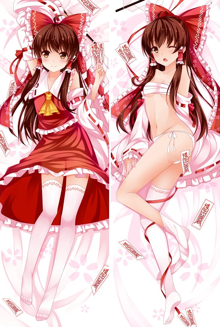 Reimu Hakurei Uncensored Body Pillow