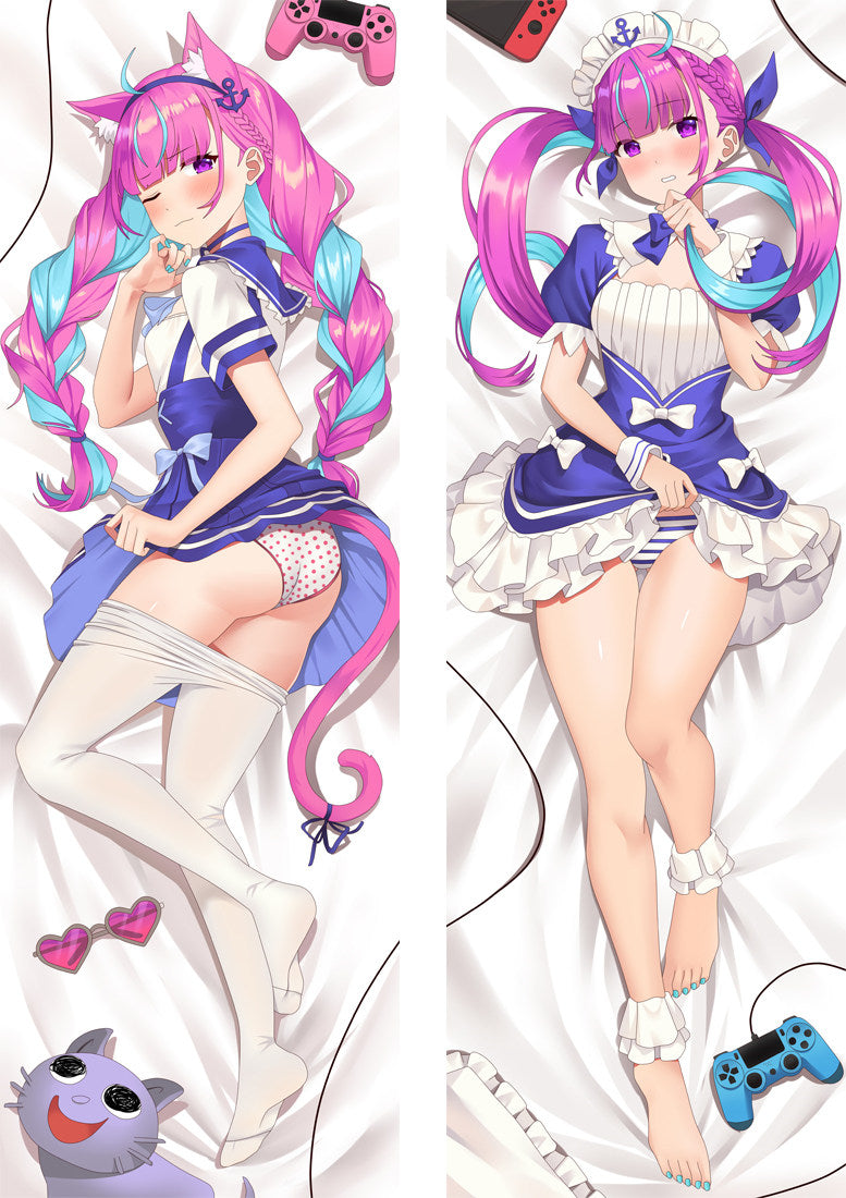 Hololive Virtual Minato Aqua Body Pillow Dakimakura VTuber