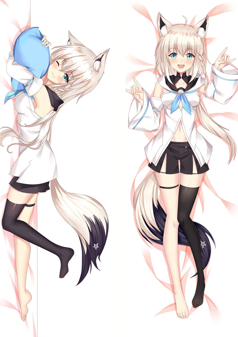 Hololive Virtual Shirakami Fubuki Body Pillow Dakimakura VTuber