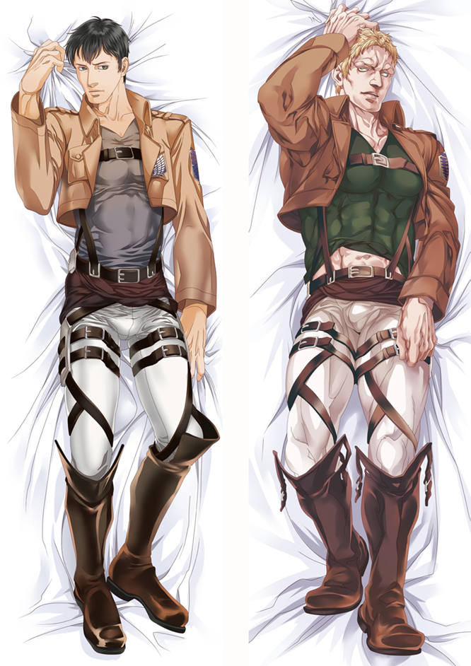 Bertholdt Hoover & Reiner Braun - Anime Dakimakura Pillow