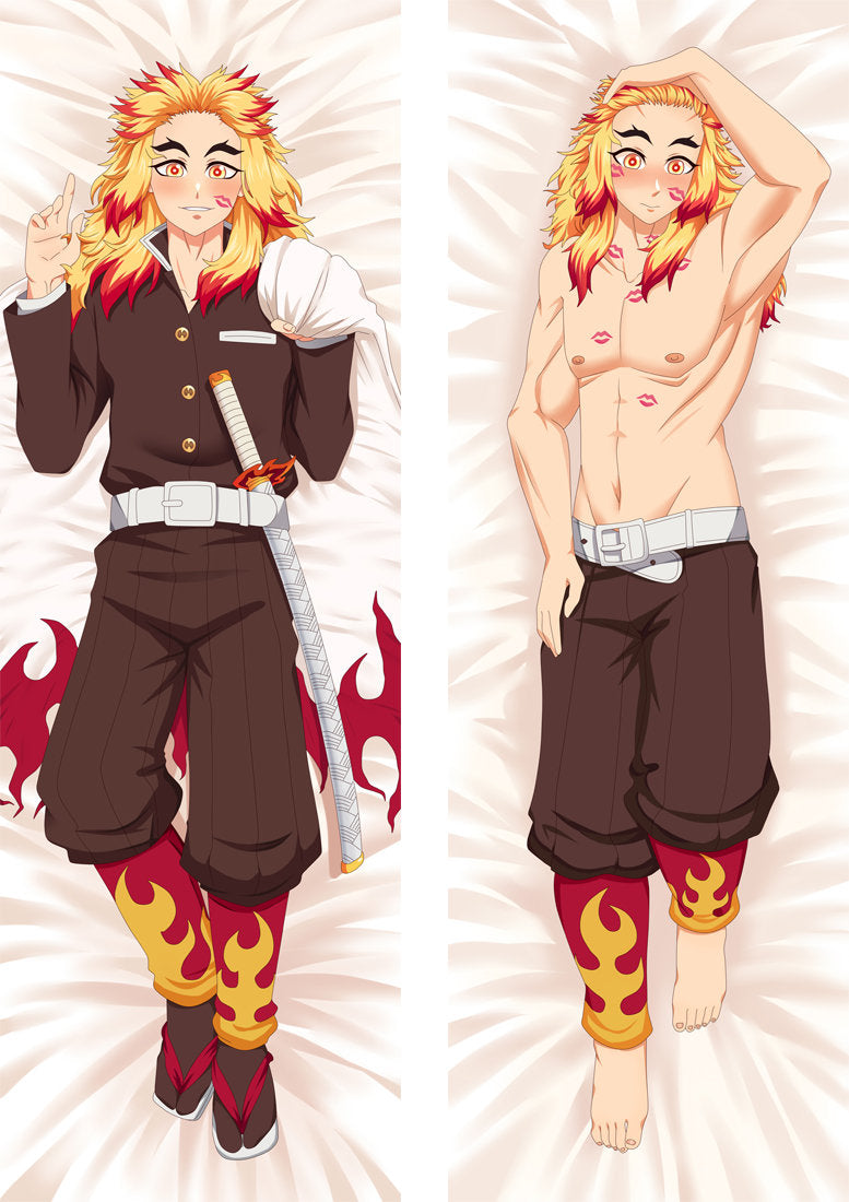 Demon Slayer: Kimetsu no Yaiba Kyojuro Rengoku Anime Body Pillow