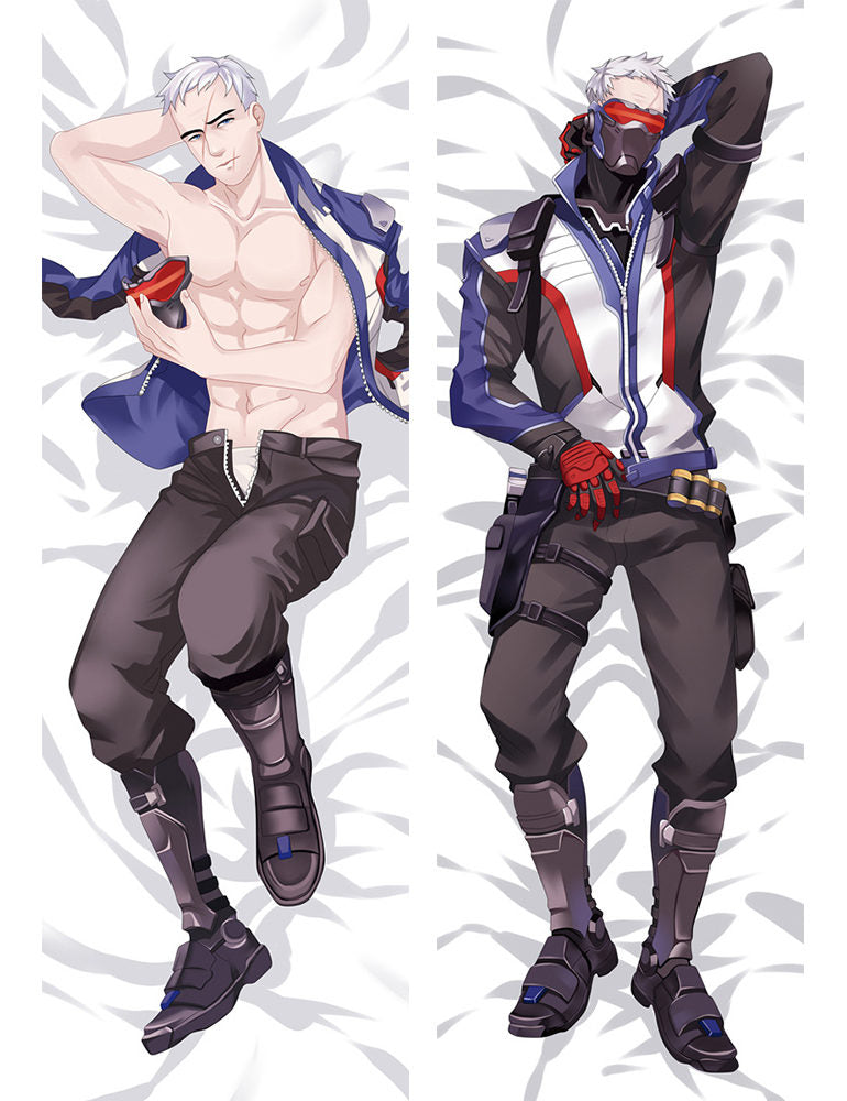 Overwatch Soldier Print Body Pillow Cover